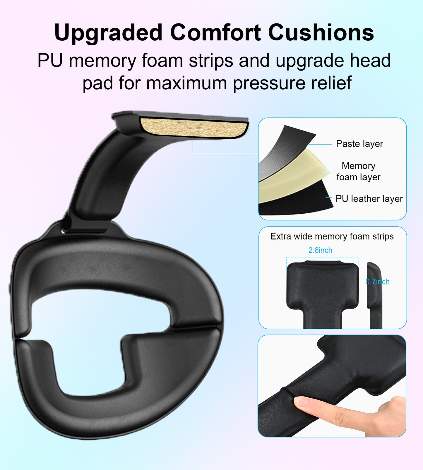 Elite Strap for Meta Quest 3/3S, One-Button Retractable Lightweight