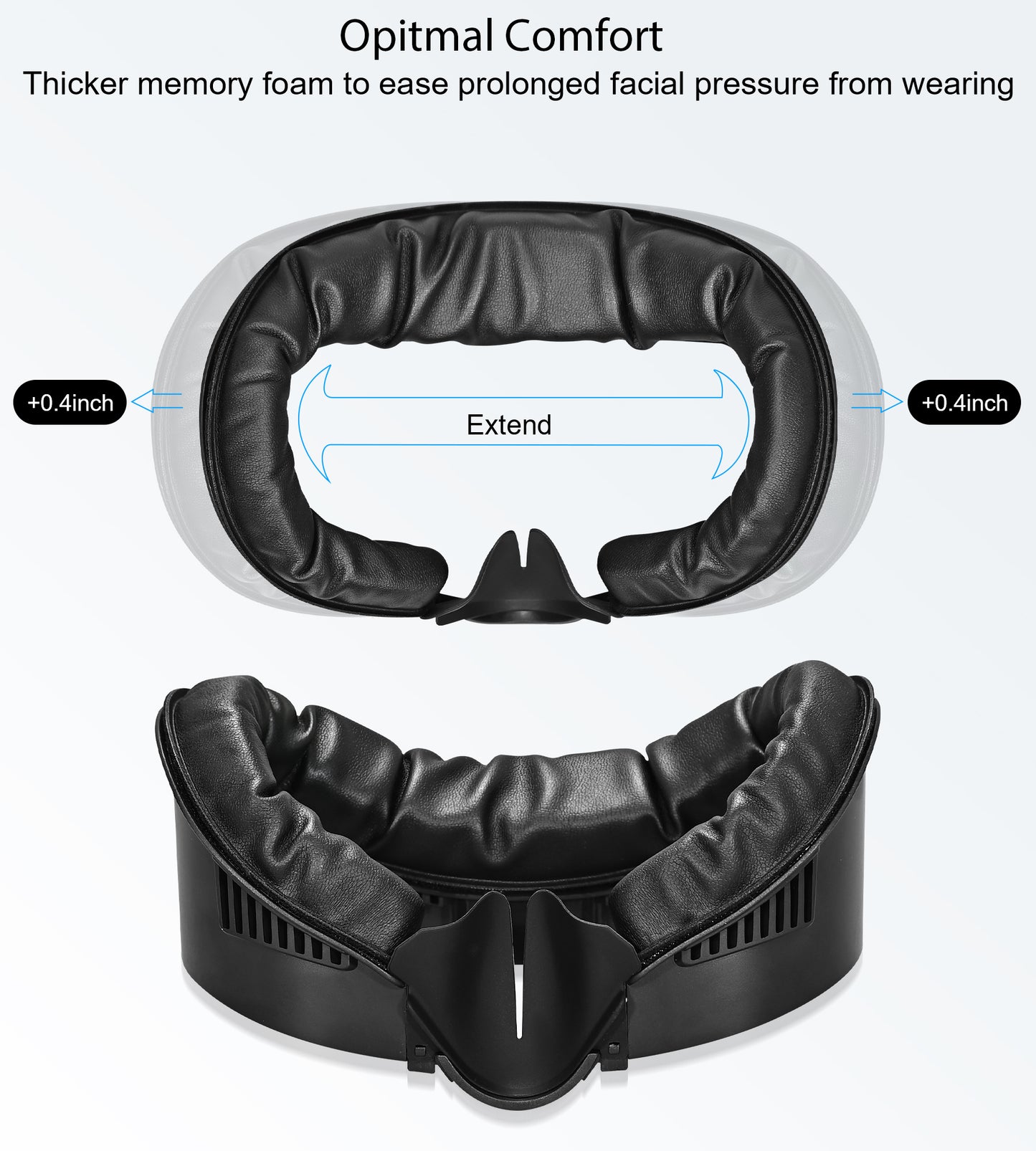 Facial Interface for Meta Quest 3, fitness-focused facial interface foam replacement, features Air-circulation design for enhanced comfort