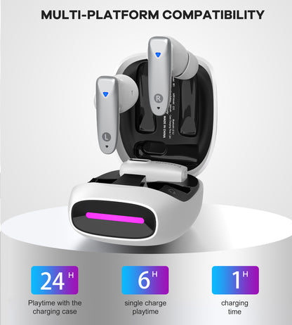 VR Wireless Gaming Earbuds for Meta Quest 3, Quest 2, Quest Pro, PS5, PS4, Steam Deck, PC, Switch