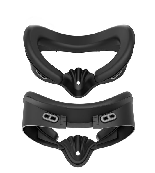 Facial Interface for Meta Oculus Quest 3S, Sweat-Proof PU Foam Cushion with Nose Guard, No Light Leakage